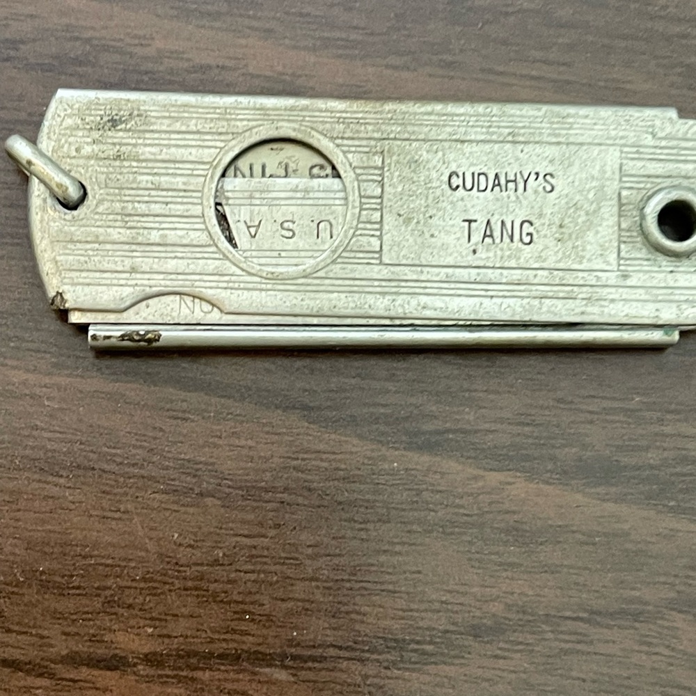 Cudahy’s Tang Valet cigar cutter, autostrop Gillette safety razor. BostonUSA